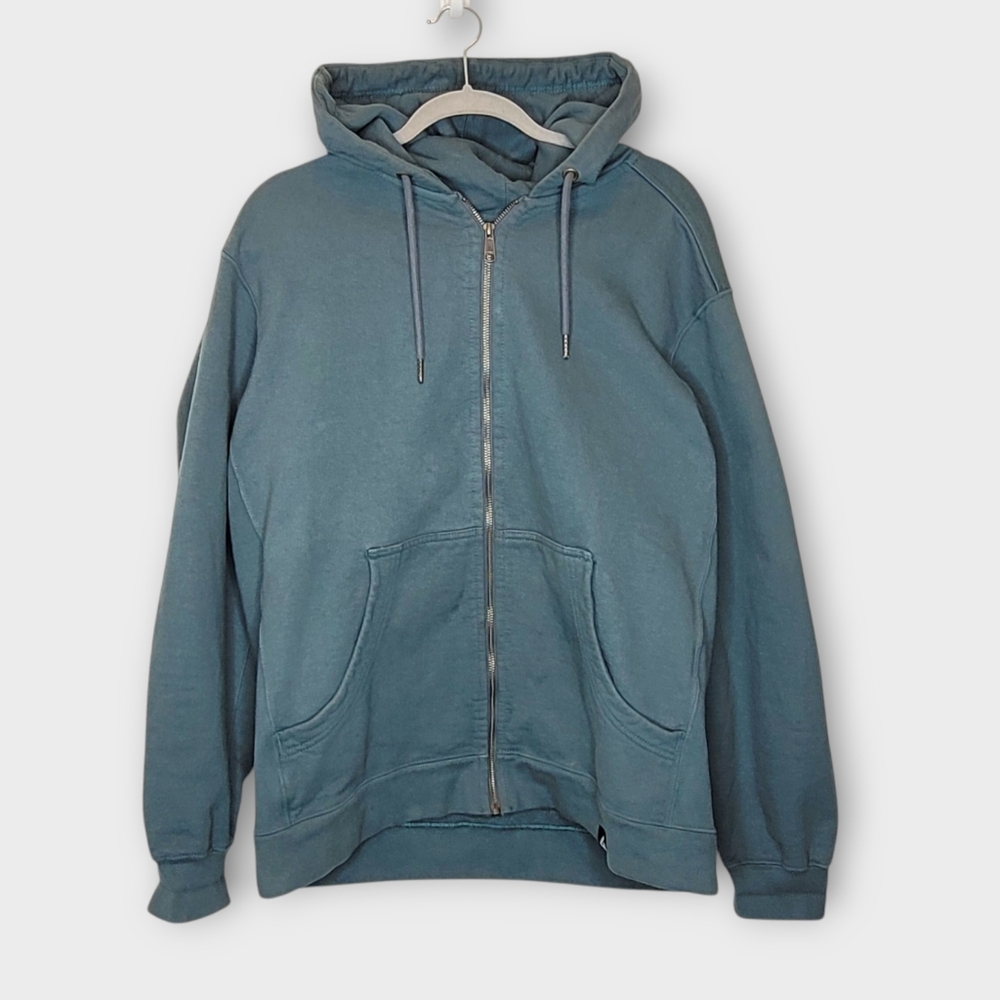 Men's Blue Zip-Up Hoodie
